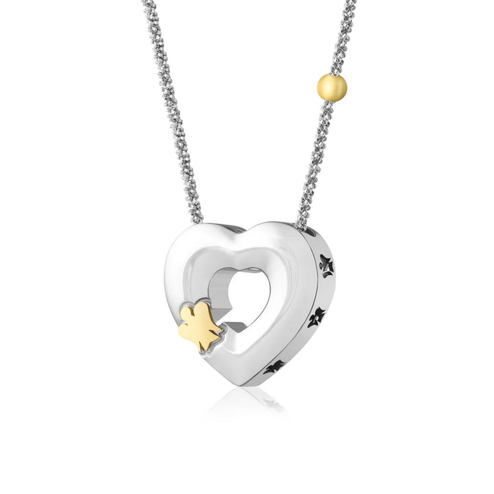 Collana Donna Roberto Giannotti Argento 925 Angelo Giallo Cuore NAG03