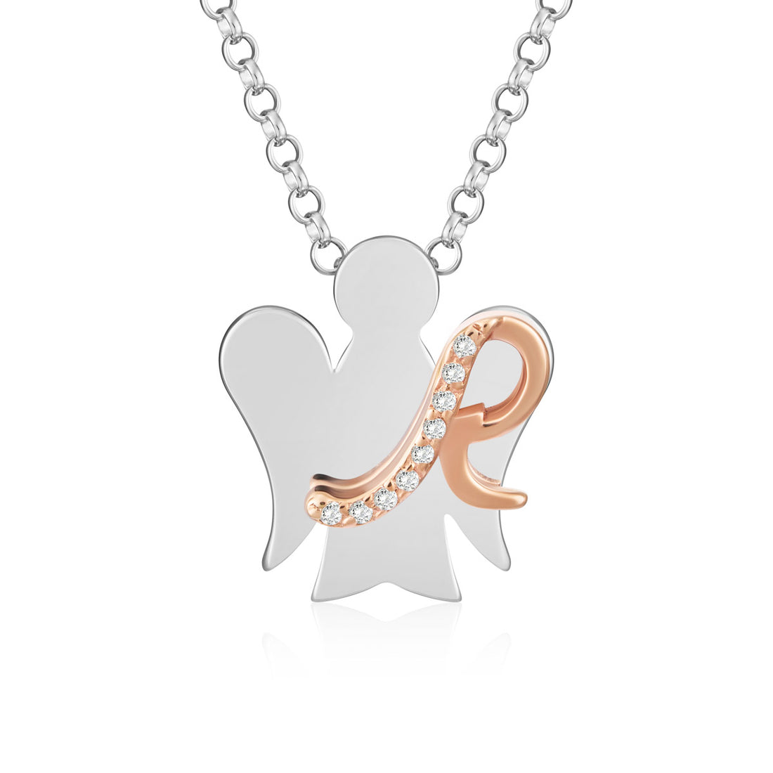 Collana Donna Iniziale R Roberto Giannotti Alfabeto degli Angeli GIA500R