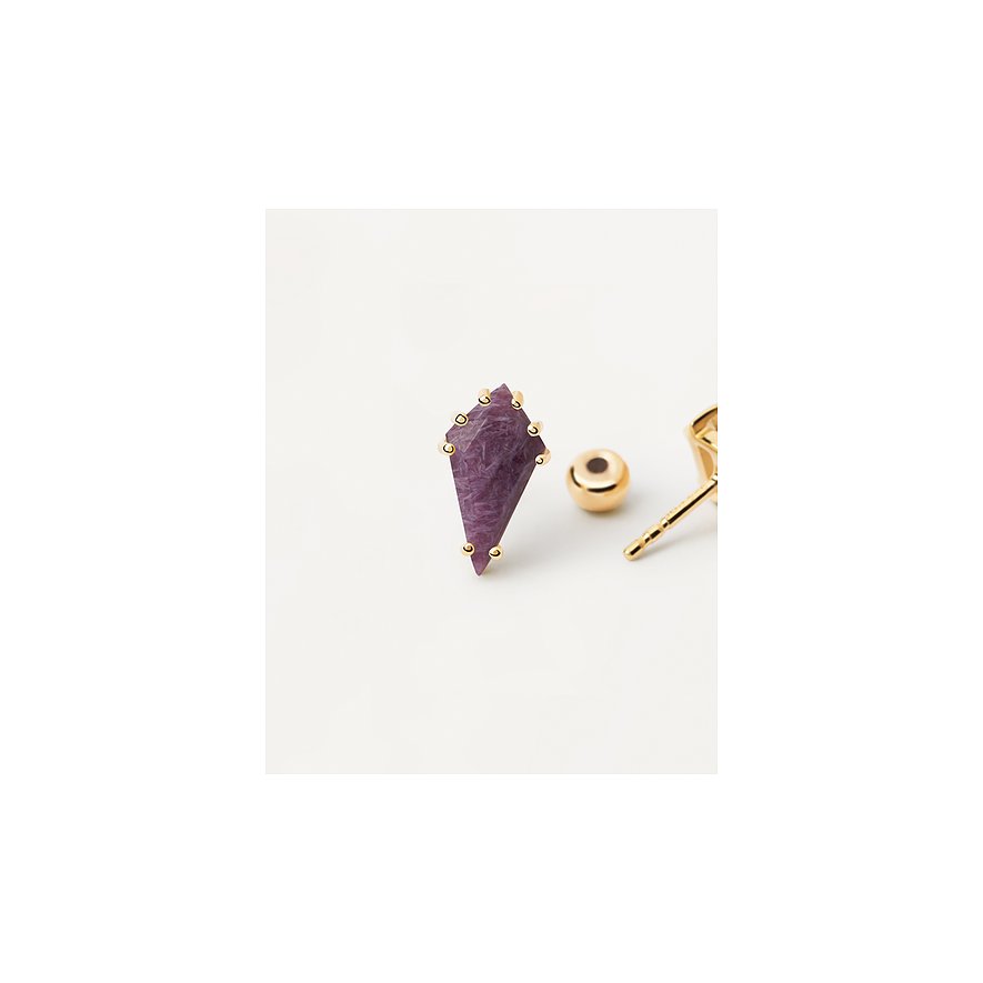 Orecchino Singolo Donna PDPaola Argento Dorato 925 Gemstones PG01-680-U