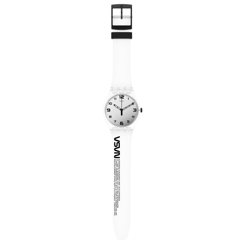 Orologio Uomo Bambino Swatch Quarzo Solo Tempo NASA SUOZ339