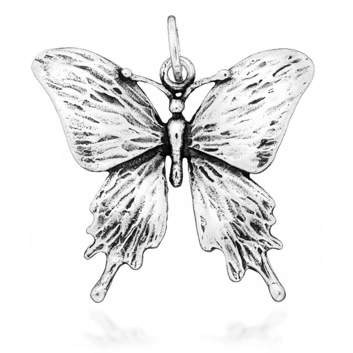 Charm Donna Giovanni Raspini Argento 925 Farfalla Light Grande Fatta A Mano 06437