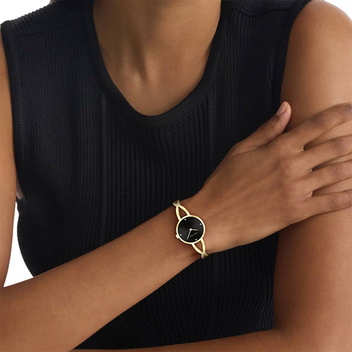 Orologio Donna Acciaio Calvin Klein Quarzo Solo Tempo Dorato Lucido 25100059