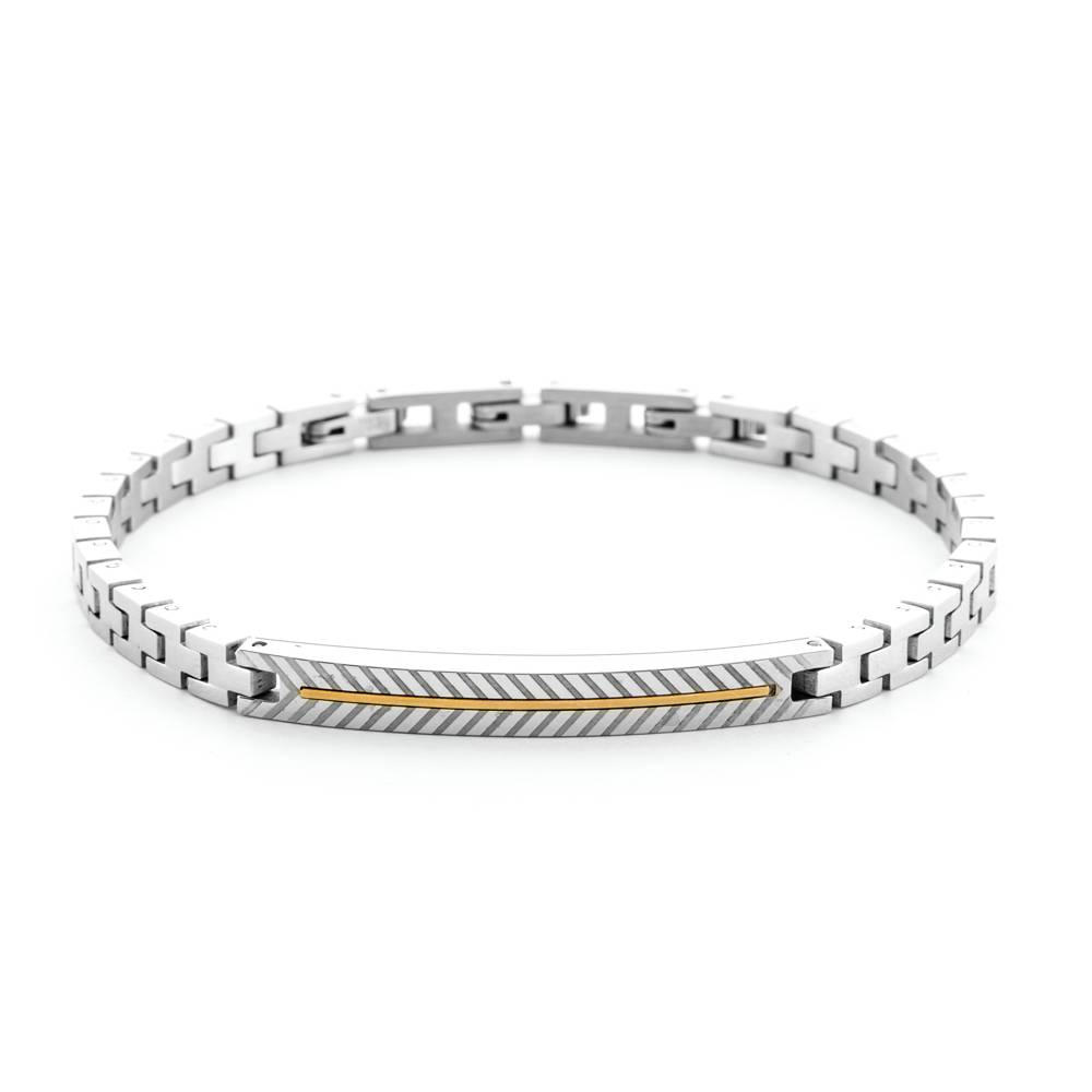 Bracciale Uomo 4US Cesare Paciotti Acciaio Oro 18kt 4UBR6935