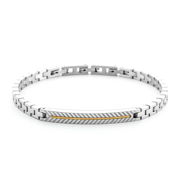 Bracciale Uomo 4US Cesare Paciotti Acciaio Oro 18kt 4UBR6935