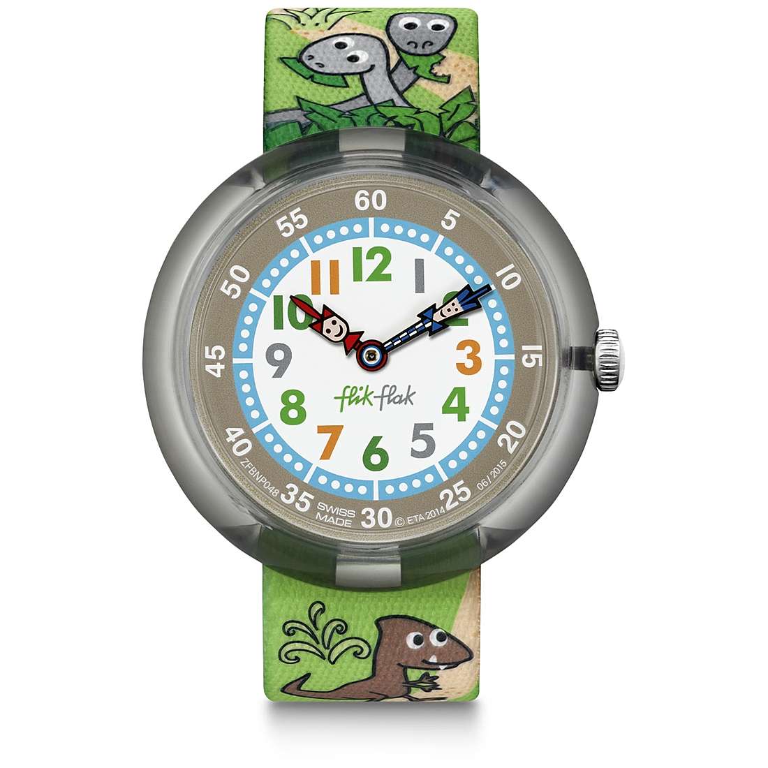 Orologio Bambino Swatch Solo Tempo Flik Flak Jurassic ZFBNP048