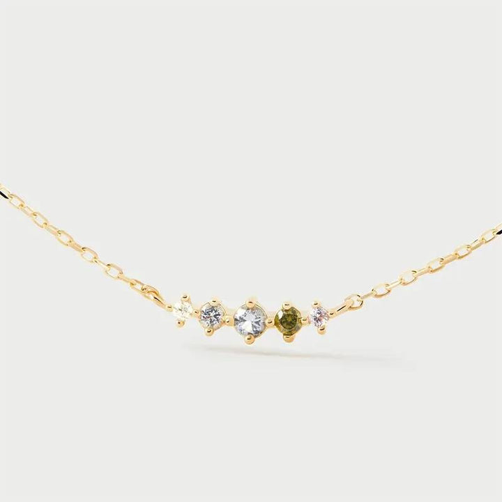 Collana Donna PDPaola Argento 925 Dorato Estela multicolore CO01-B60-U