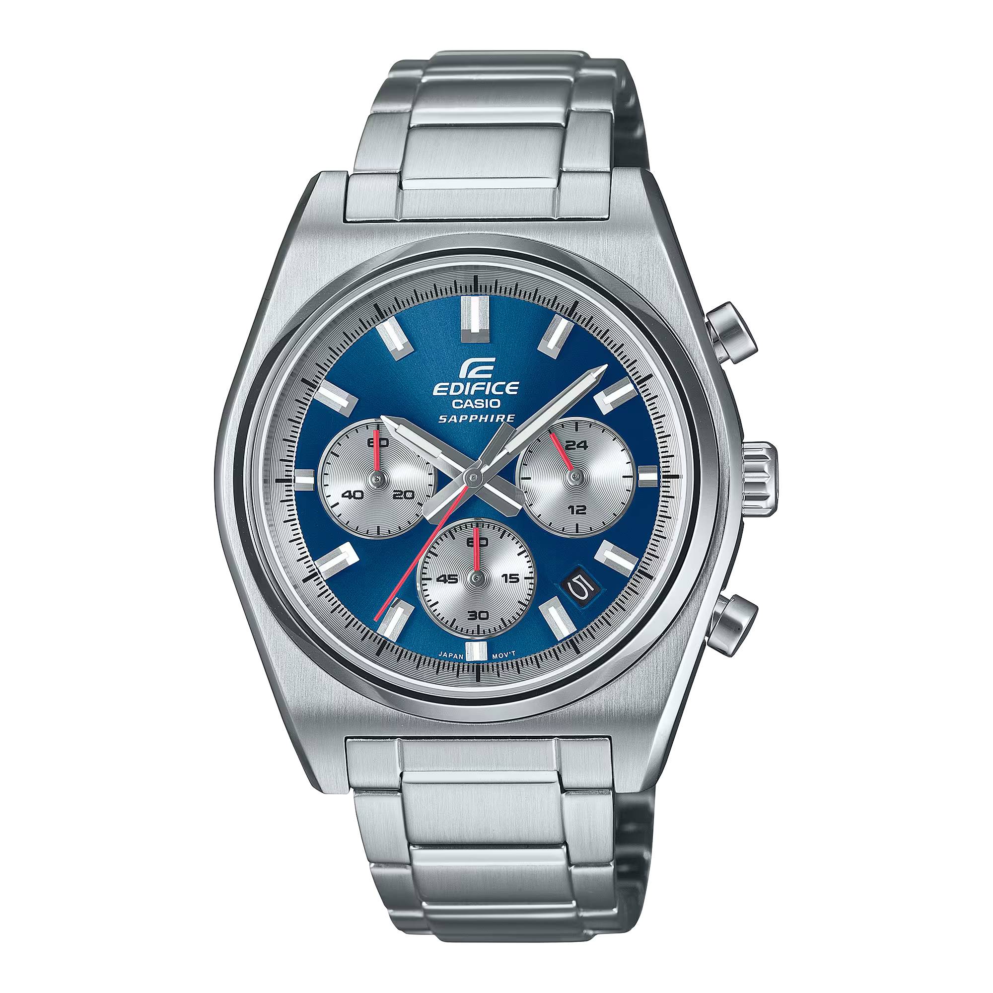 Orologio Uomo Casio Edifice Acciaio Cronografo Azzurro EFB-730D-2AVUEF