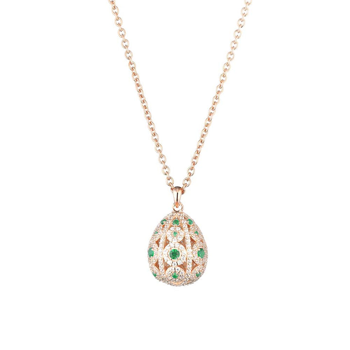Collana Tsars in Argento con Zirconi Bianchi e verdi " Alexandra " ALP02ER