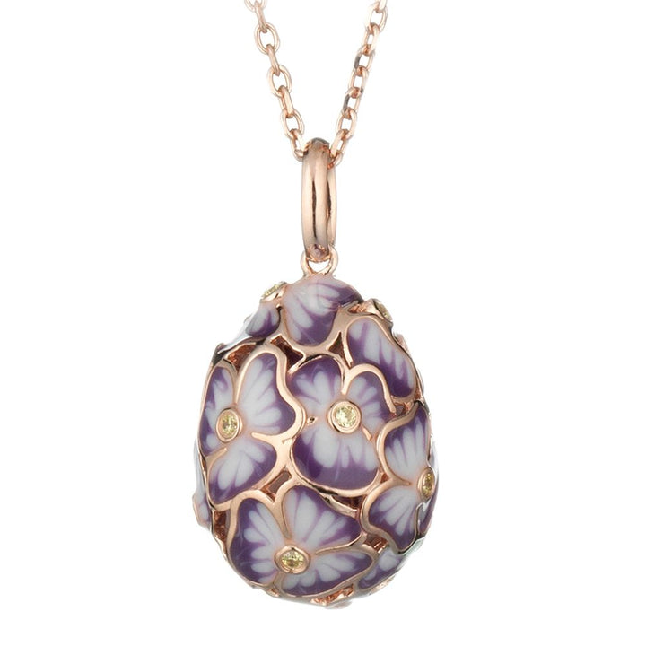 Collana Donna Tsars Argento Rosè 925 Fiori Smalto Zirconi TMP05RVI