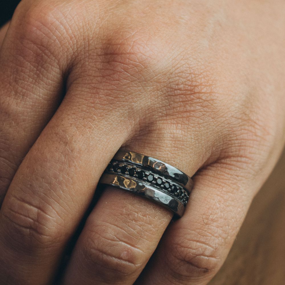 Anello Uomo Maria Cristina Sterling Argento 925 Fascia Lucida Brunita G3021/24