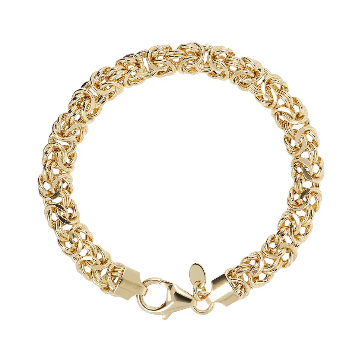 Bracciale Donna Etrusca Bronzo Dorato Maglia Bizantina Obliqua WSET00679.YG