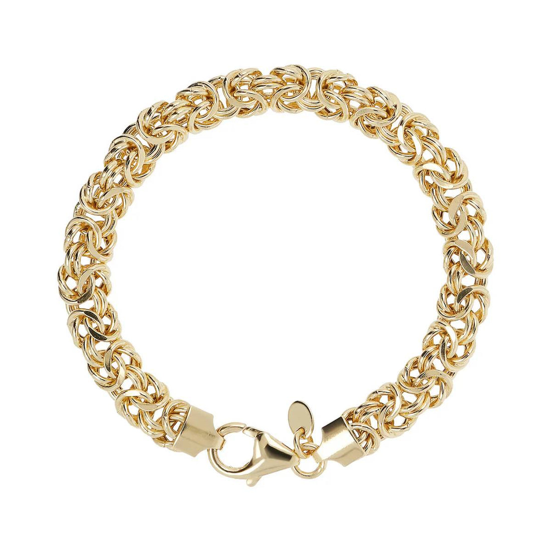 Bracciale Donna Etrusca Bronzo Dorato Maglia Bizantina Obliqua WSET00679.YG