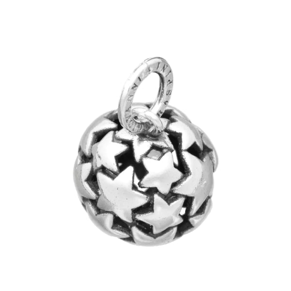 Charm Donna Giovanni Raspini Argento 925 Boule Stelle Grande Realizzato A Mano 11616