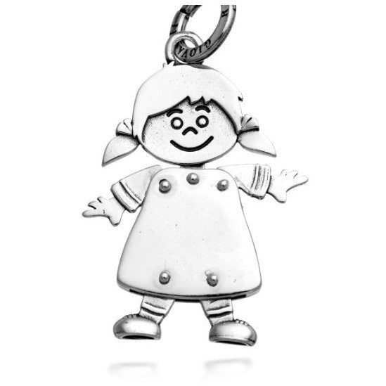 Charm Unisex Giovanni Raspini Argento 925 Ciondolo Bimba Realizzato A Mano 11442