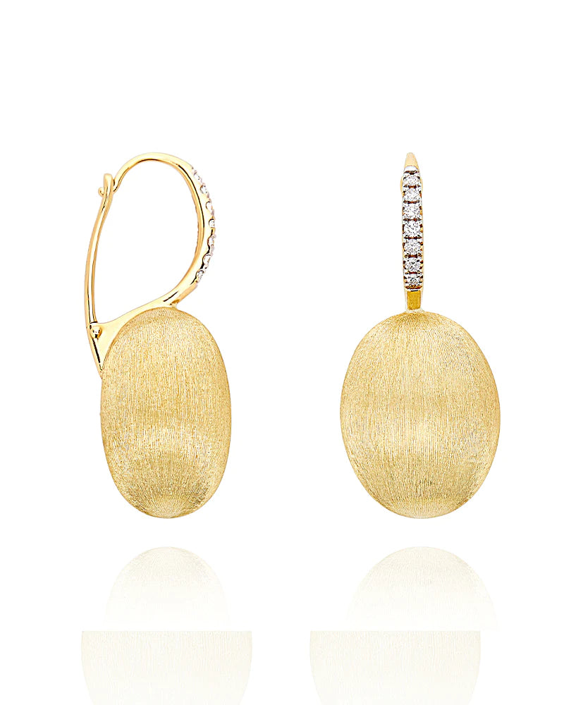 Orecchini Donna Nanis Oro Giallo 18 KT Pendenti Diamanti Ciliegine OS15-583-GG-IN