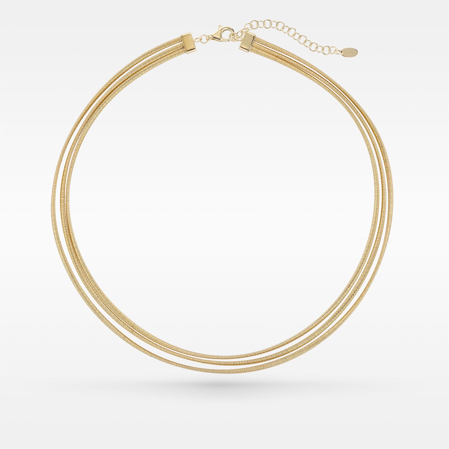 Collana Donna Pesavento Argento 925 Giallo DNA Tre Fili WDNSG036