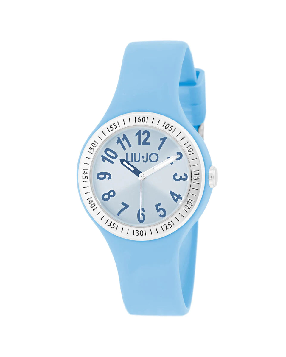Orologio Donna Liu Jo Silicone Azzurro Numeri Quarzo Solo Tempo Friendly TLJ1937