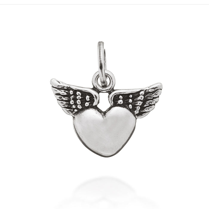 Charm Donna Giovanni Raspini Argento 925 Cuore Alato Realizzato A Mano 06577
