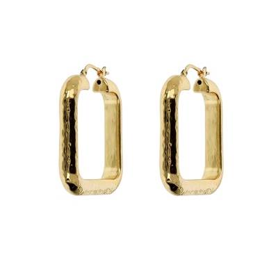 Orecchini Donna Etrusca Quadrati Martellati WSET00876.YG