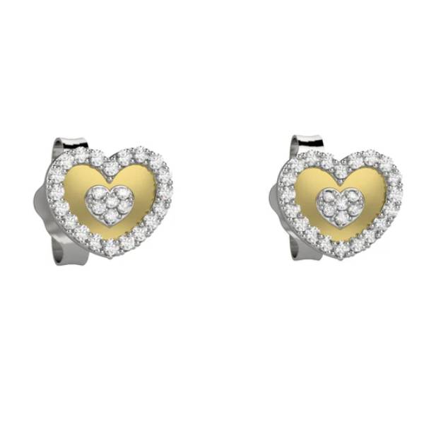 Orecchini Bambina Nanàn Argento 925 Cuore Nel Cuore NAN0640