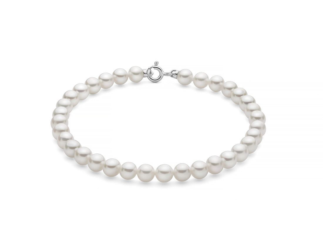 Bracciale Donna Miluna Perle  In Oro Bianco 375 PBR3829BX