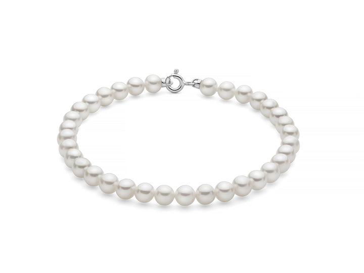 Bracciale Donna Miluna Perle  In Oro Bianco 375 PBR3829BX
