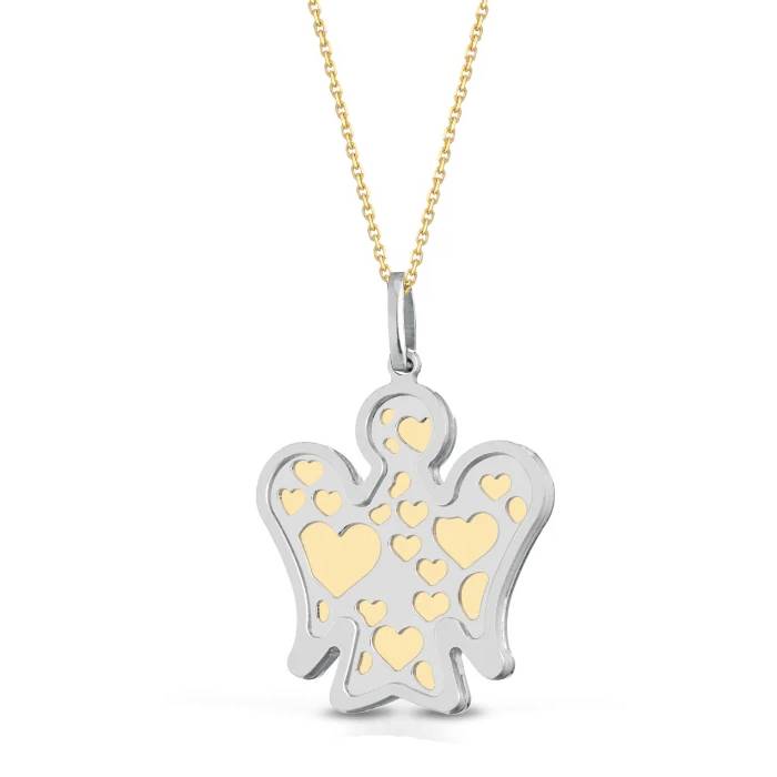 Collana Donna Roberto Giannotti Oro 9kt Argento Double Face Angelo NAG06