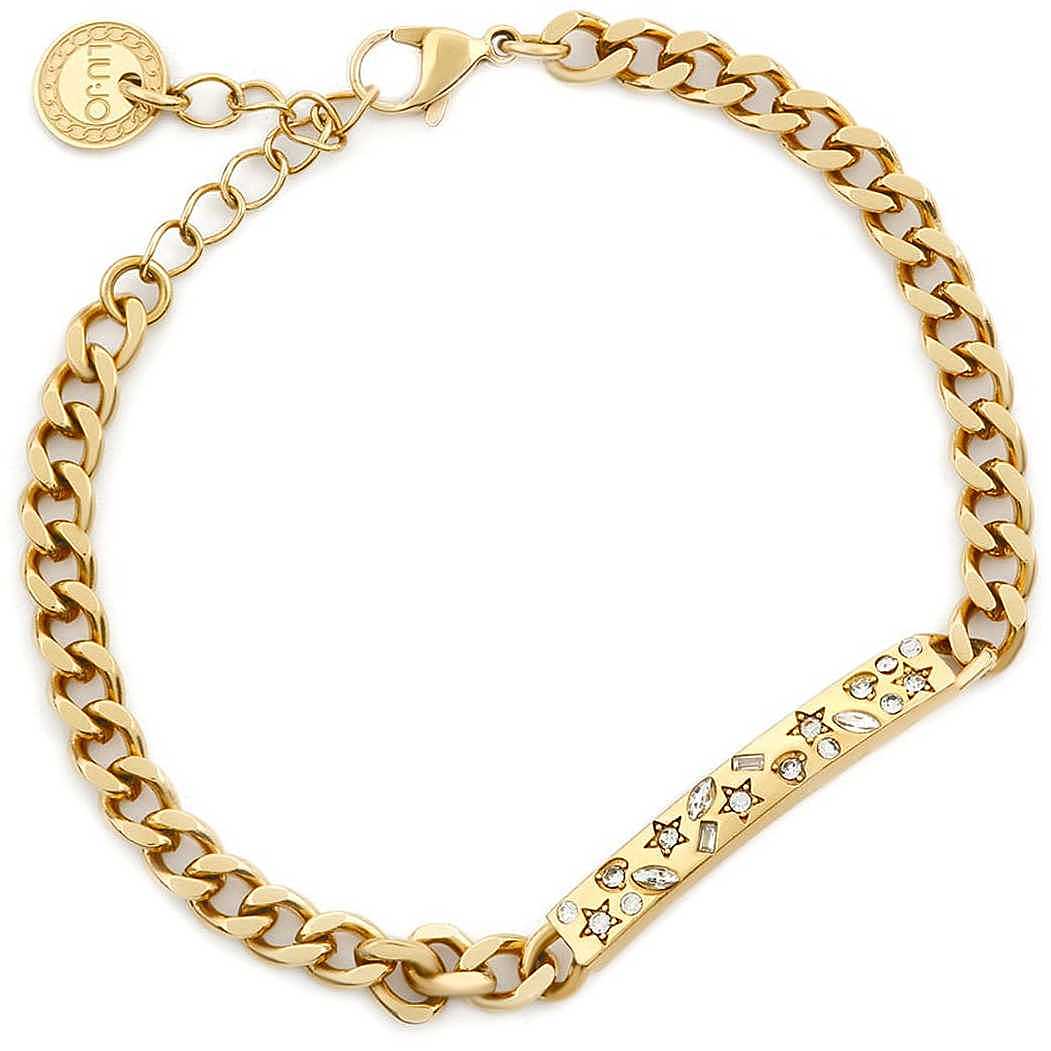 Bracciale Donna Liu Jo Acciaio Dorato Catena Zirconi TLJ1831