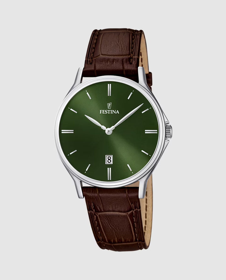 Orologio Uomo Acciaio Festina cinturino Pelle F16745/6