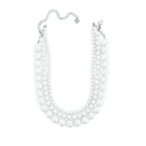 Collana Donna 4US Cesare Paciotti Acciaio Perle Biglie 4UCL8115W