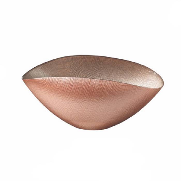 Coppa Cristallo Onlylux Burano Rosa Vintage Corda 28x18 cm OL02508