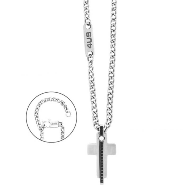 Collana Uomo 4US Cesare Paciotti Acciaio Croce 4UCL8437