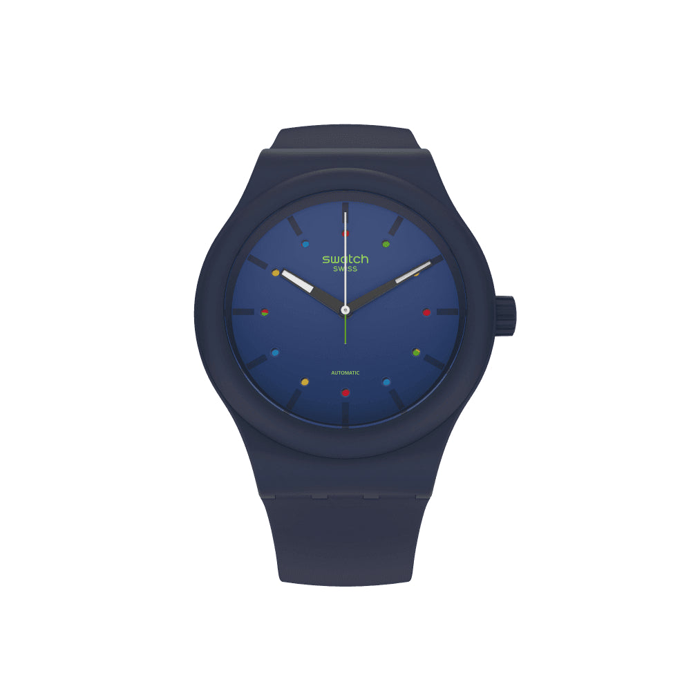 Orologio Uomo Swatch Automatico Solo Tempo BLU SO30N400