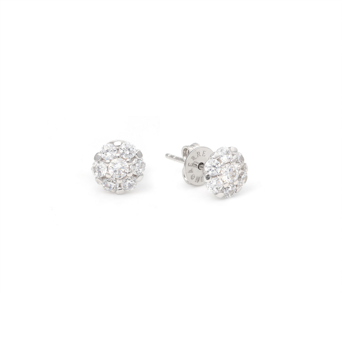 Orecchini Donna Unoaerre Argento 925 Fiori Zirconi Bianchi 6530