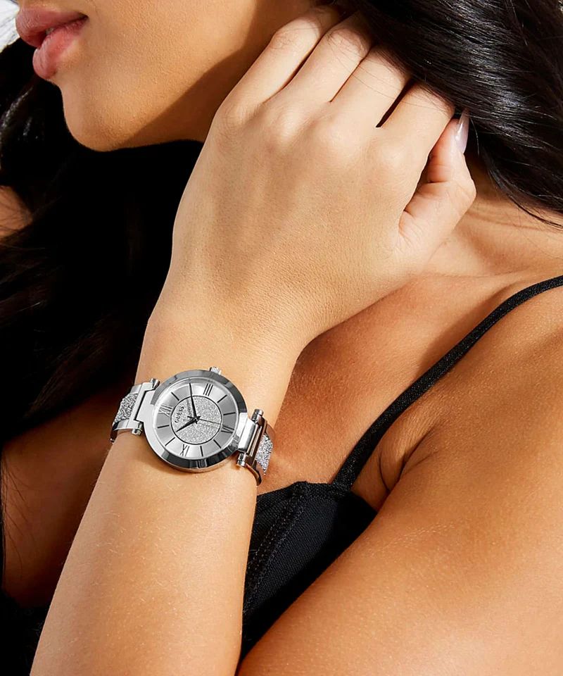 Orologio Donna Guess Quarzo Solo Tempo Zirconi Lavorati W1288L1
