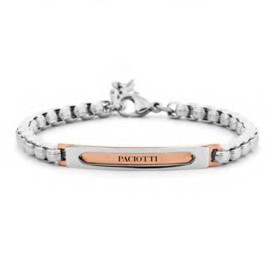 Bracciale Uomo 4US Cesare Paciotti Acciaio Targhetta 4UBR7962