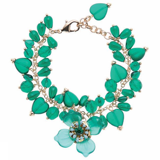 Bracciale Donna Ottaviani Dorati Cristalli Verdi 501364B
