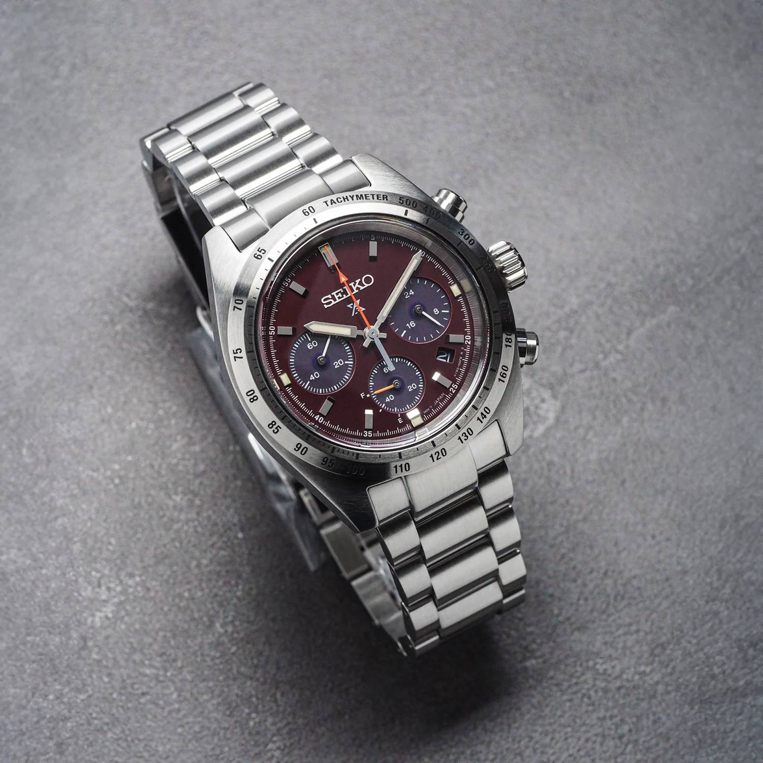 Orologio Uomo Seiko Rosso Speedtimer Carica Solare Edizione Limitata SSC935P1