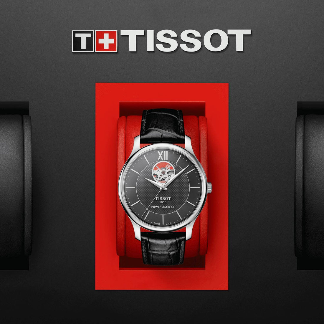 Orologio Uomo automatico Tradition Powermatic 80 Open Heart