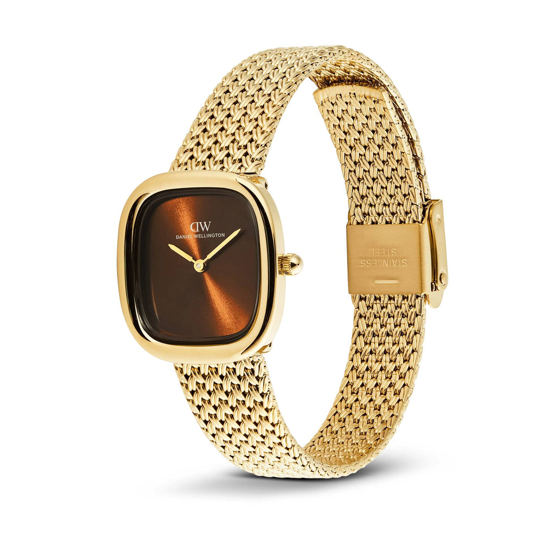 Orologio Donna Daniel Wellington Acciaio Dorato Marrone Margot Braided DW00100968