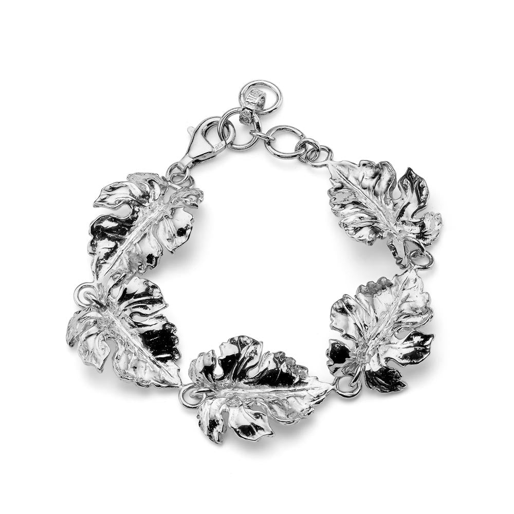 Bracciale Donna Maria Cristina Sterling Argento 925 Foglie Lucide G3480