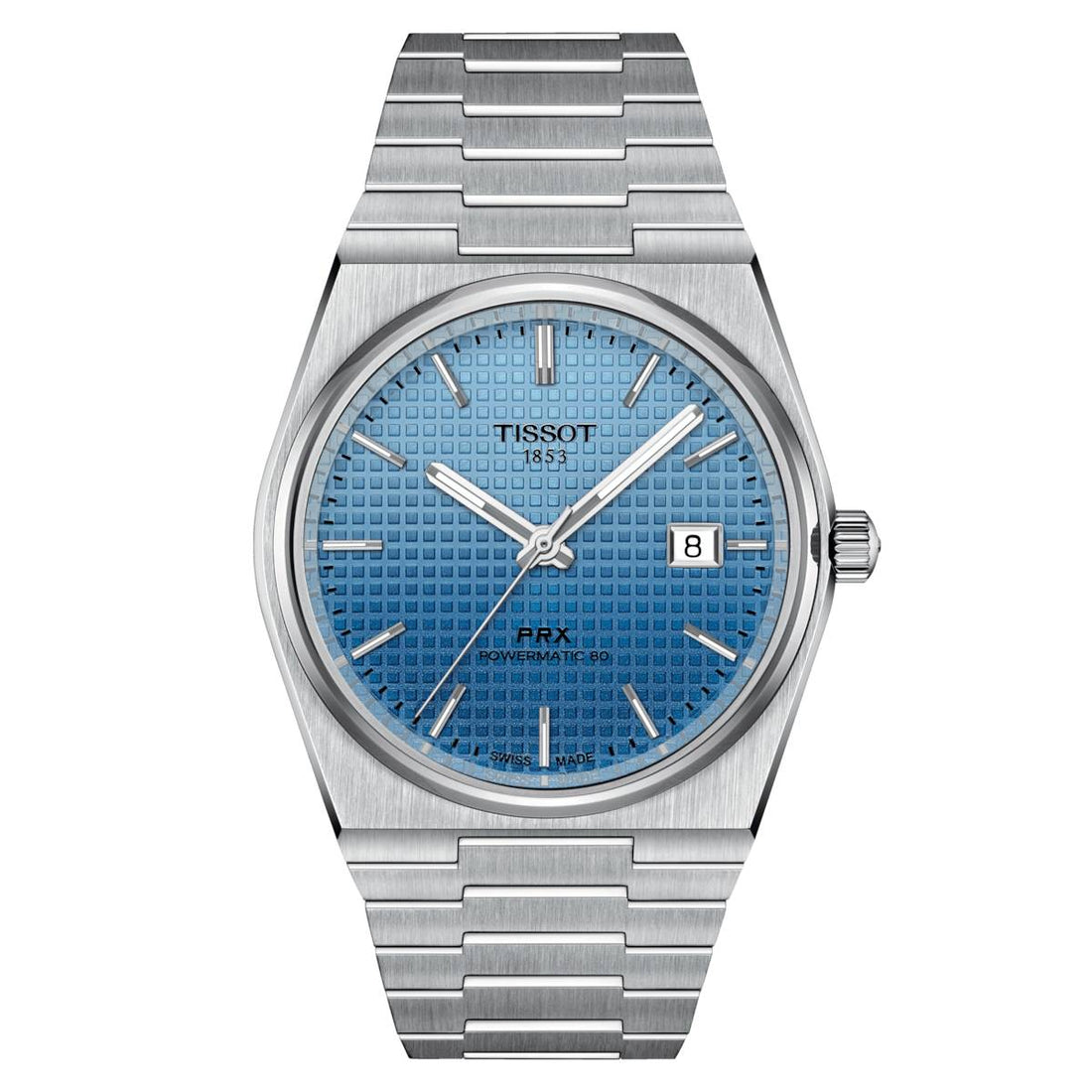 Orologio Uomo Tissot Prx Blu Azzurro Camaleonte Powermatic 80 T1374071135101