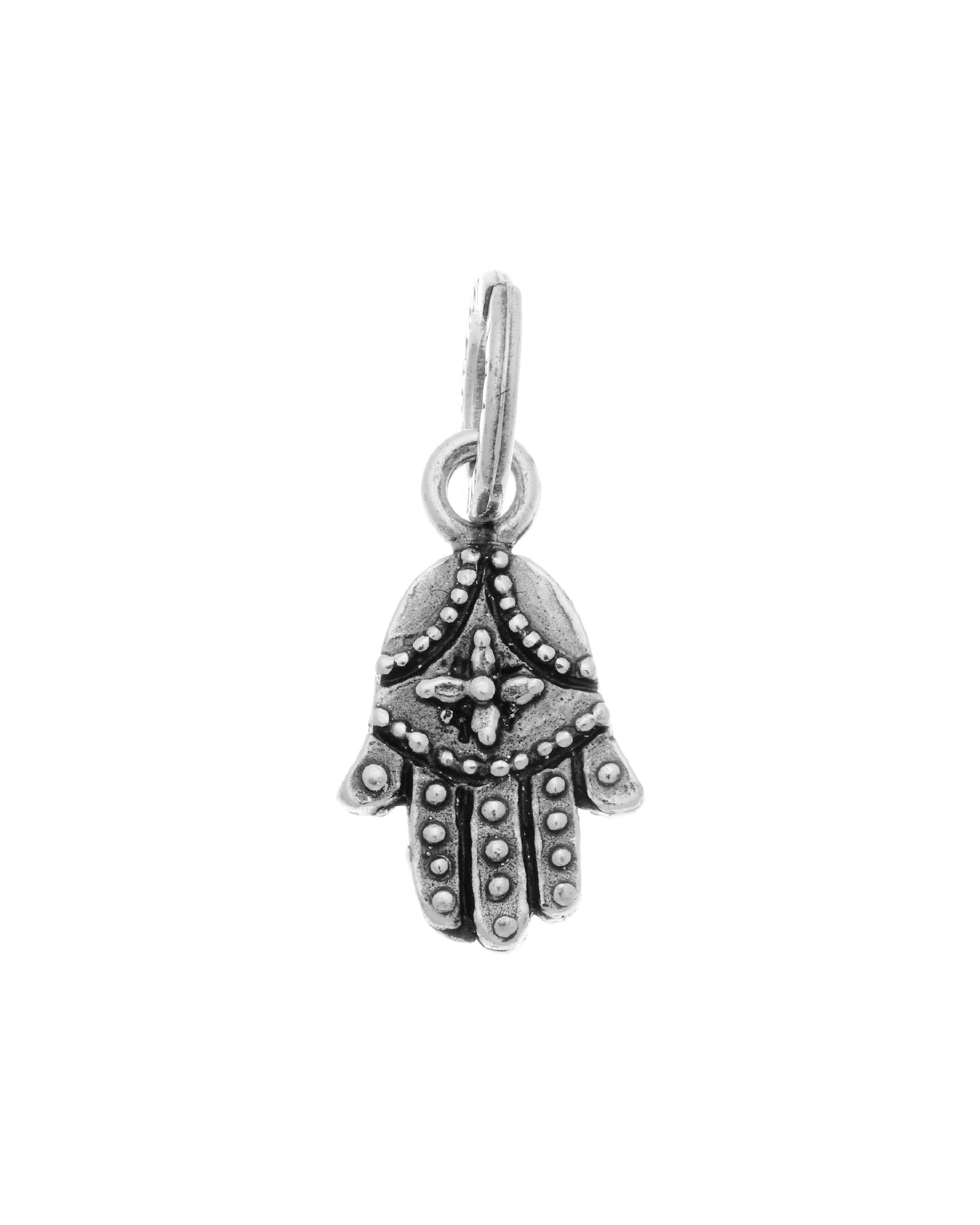 Charm Unisex Giovanni Raspini Argento 925 Mano Di Fatima Realizzato A Mano 10209