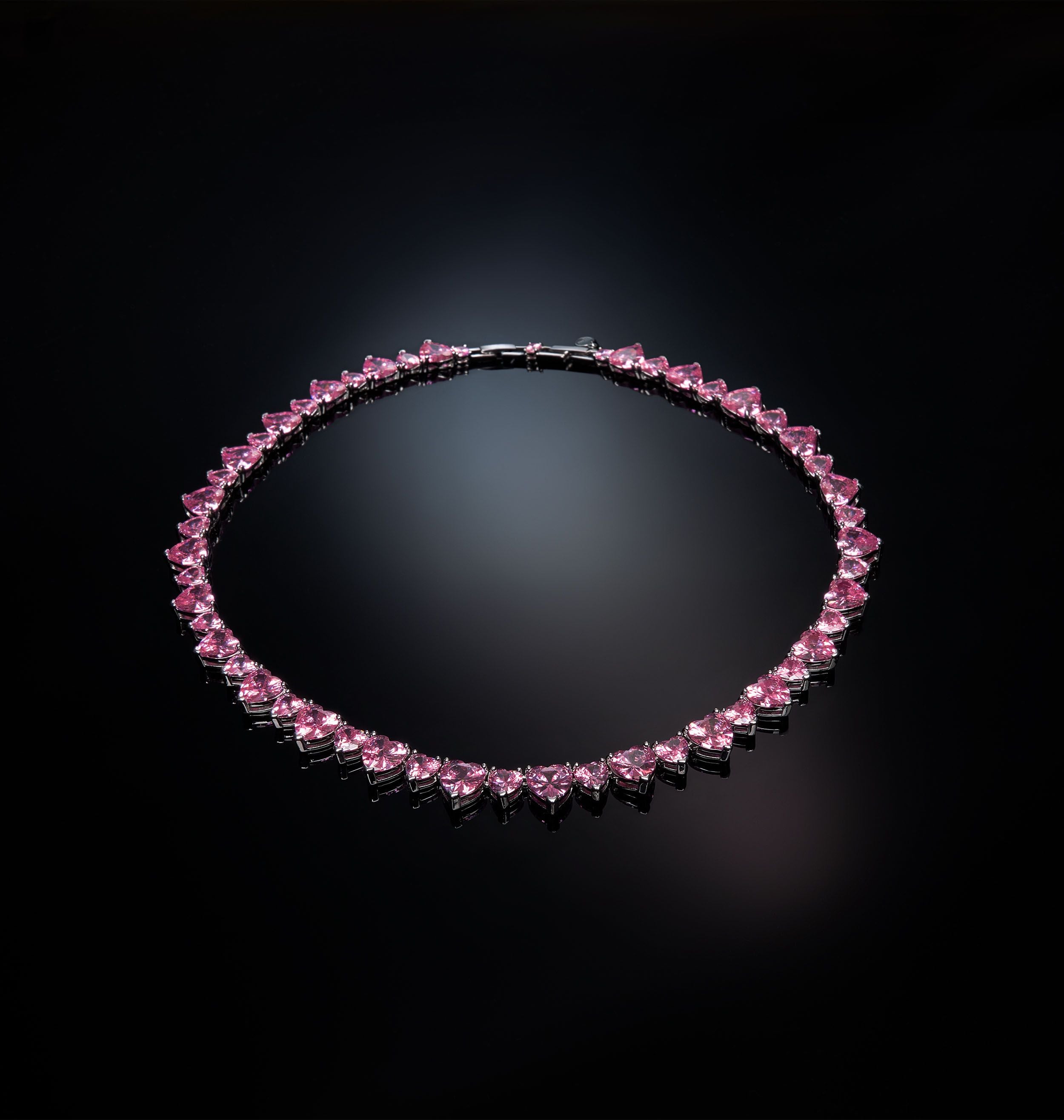 Collana Donna Chiara Ferragni Tennis Zirconi Cuori rosa