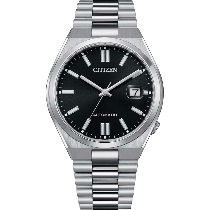 Orologio Uomo Citizen Automatico Maglia President Acciaio Nero Data NJ0150-81E