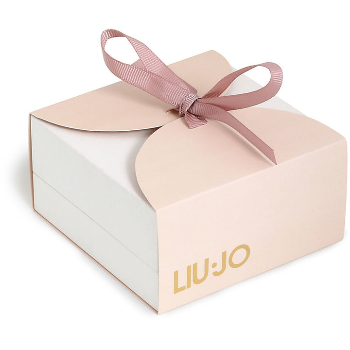 Bracciale Donna Liu Jo Acciaio dorato a Maglia Rollò con zircone a cuore LJ2316