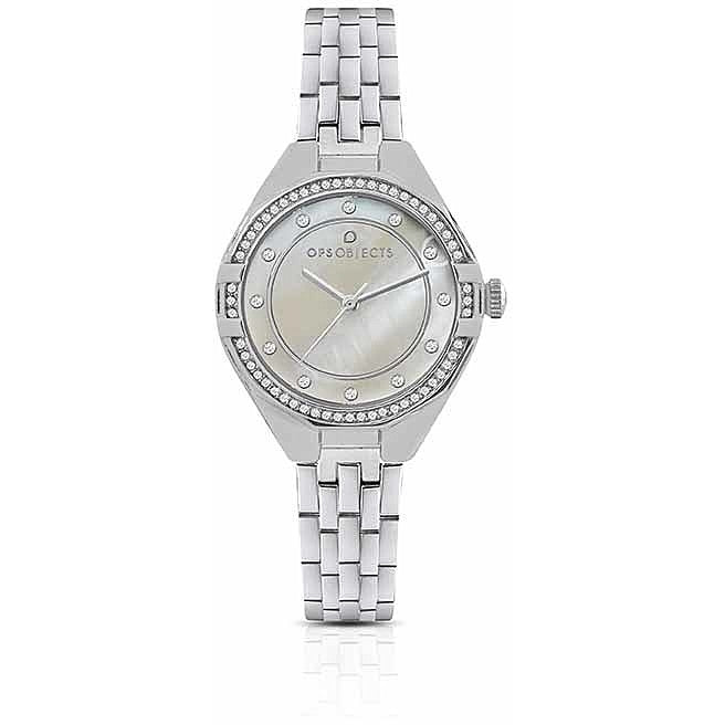 Orologio Donna Ops-Objects Acciaio Quarzo Solo Tempo Zirconi OPSPW-760-3200