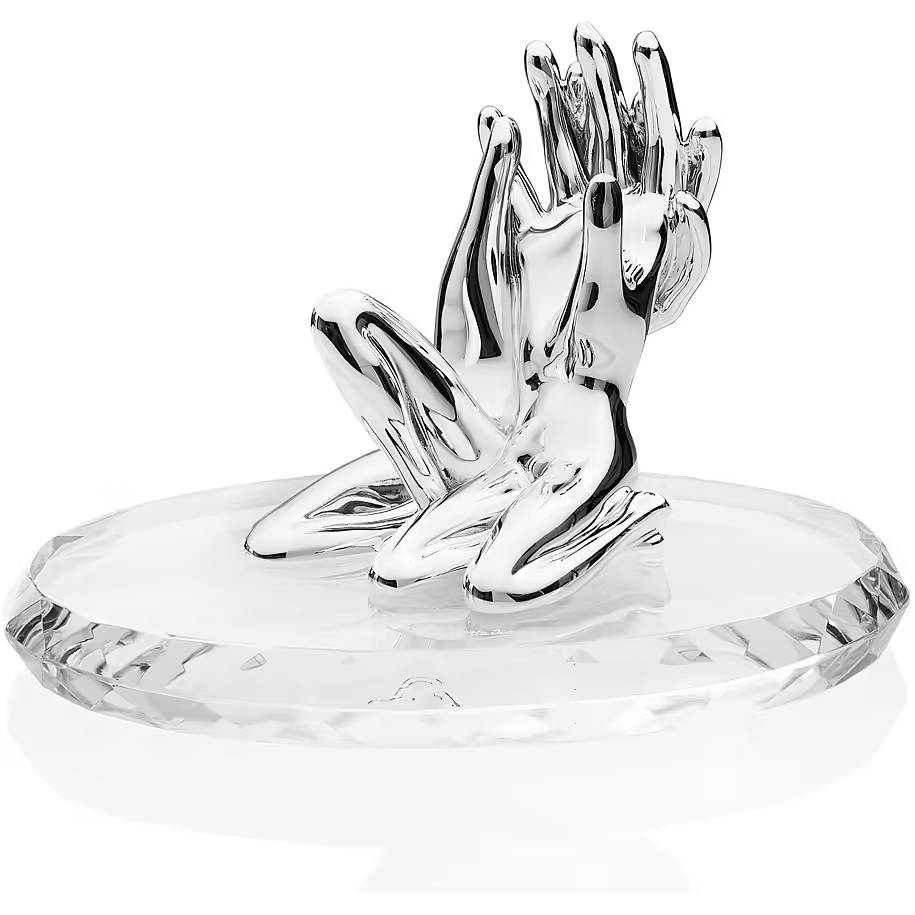 Oggettistica Ottaviani Scultura Abbraccio In Argento Home Collection 23628LW