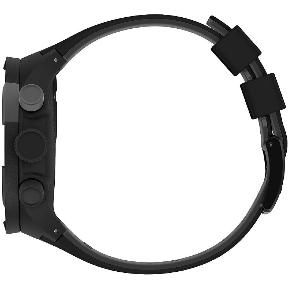 Orologio Uomo Silicone Gomma Swatch Big Bold Nero Cronografo Quarzo SB02B400