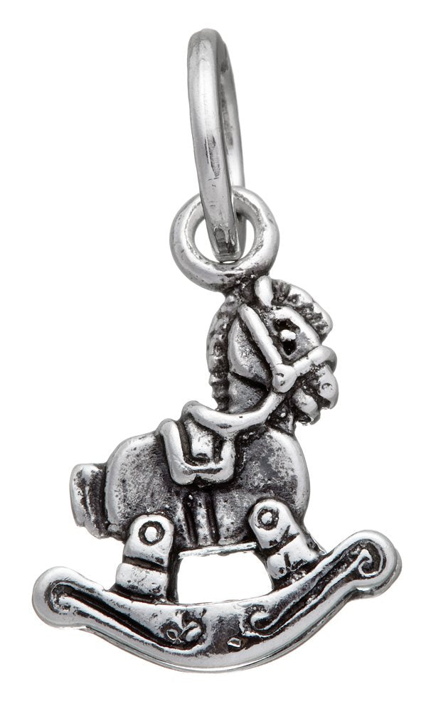 Charm Donna Giovanni Raspini Argento 925 Cavallo A Dondolo Fatto A Mano 09635